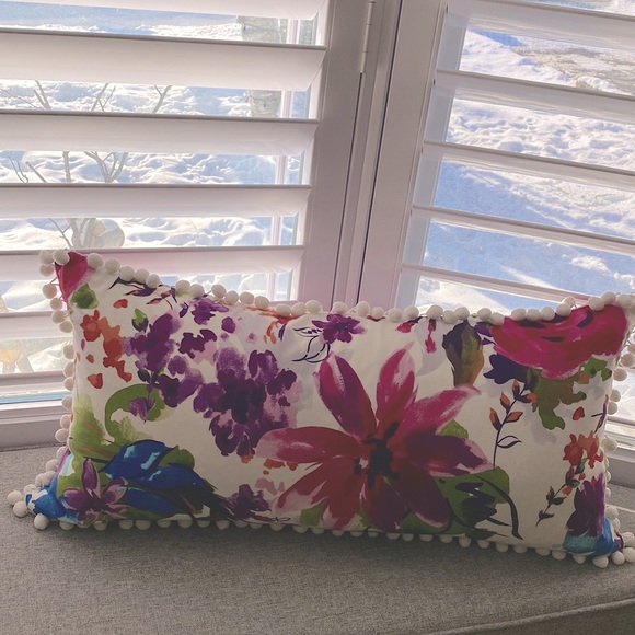 Beautiful down accent pillow. Excellent condition. Stain, smoke & pet free - Picture 1 of 5